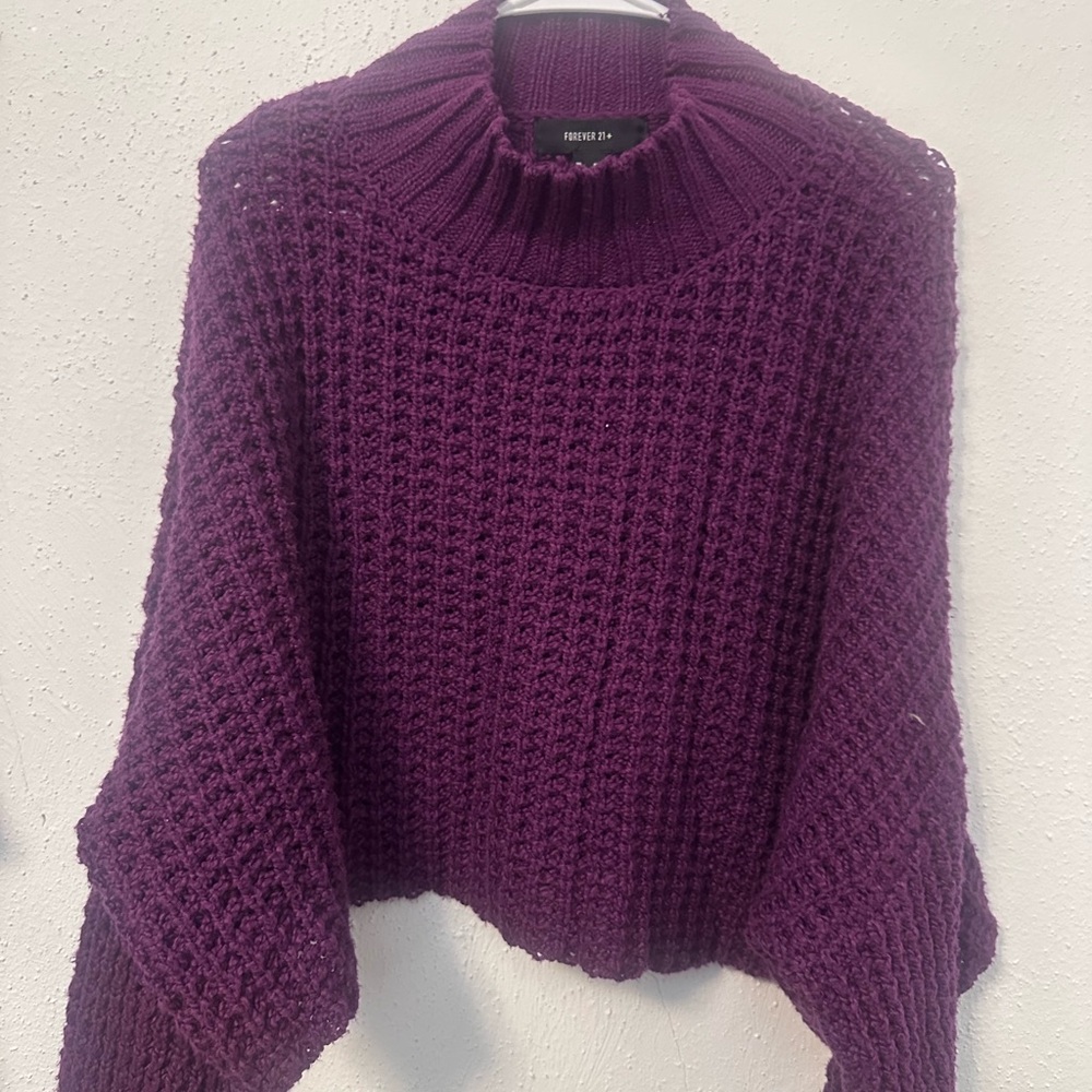 Purple Knit Sweater